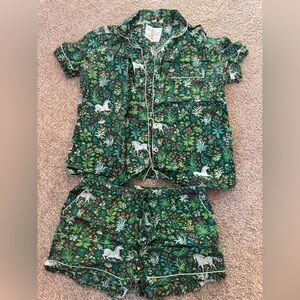 Printfresh Botanical Green Pajama Set